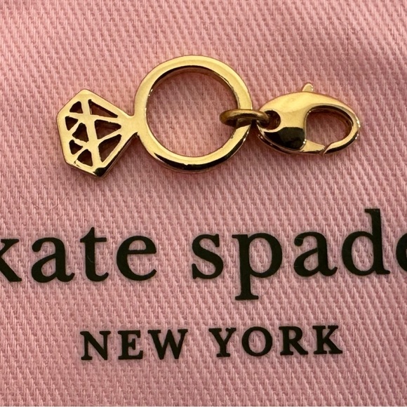 KATE SPADE Wedding Ring Vintage 12 KT Plated Charm (No bracelet) - Picture 4 of 5